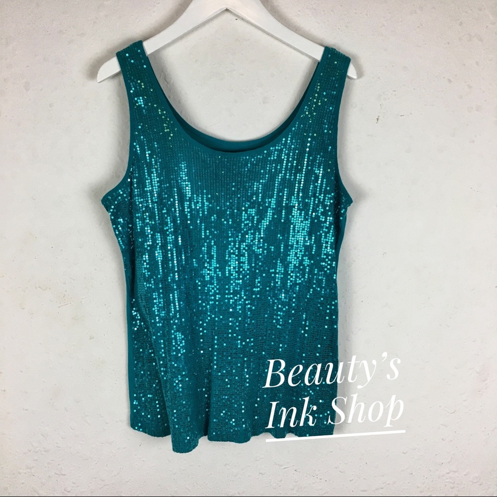Lane Bryant Teal Tank Top
